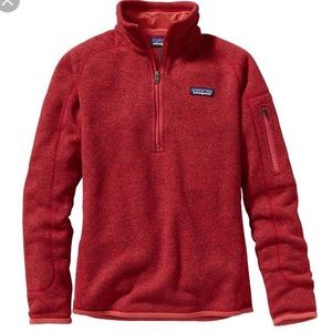 Patagonia Women's Better Sweater 1/4 Zip - red